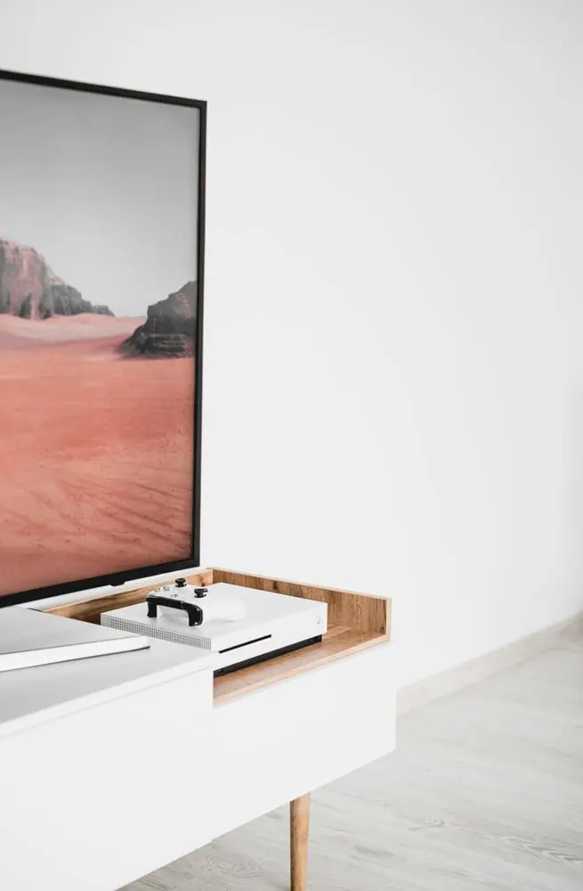 white xbox one near tv