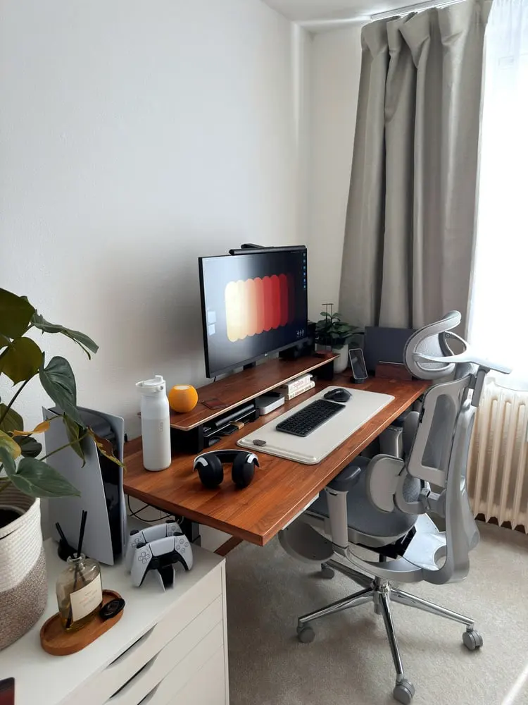 a modern gaming setup with a computer and console